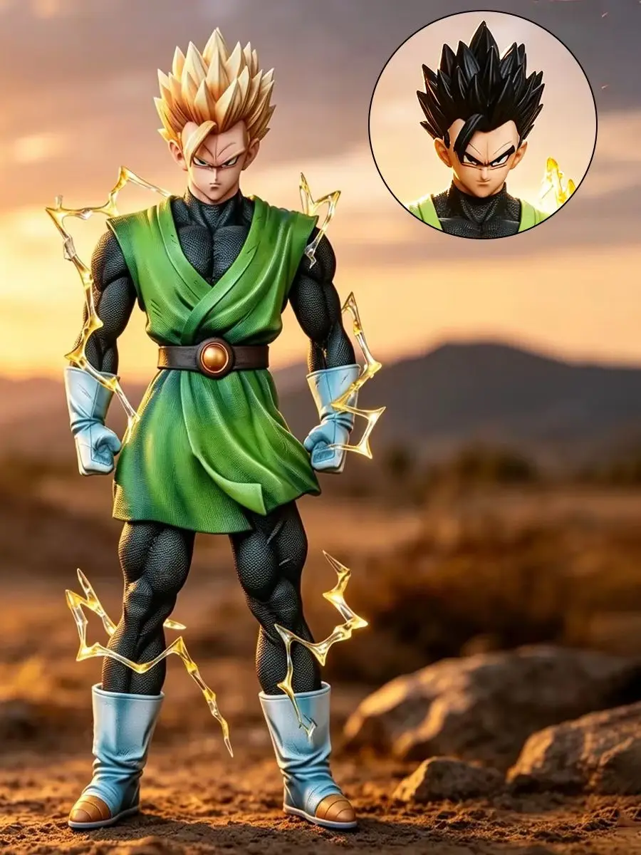 32cm/12,59 Zoll Anime Dragon Ball Z Figur Son Gohan Actionfigur Statue Tischdekoration Sammlerstück Modell Spielzeug Geschenke