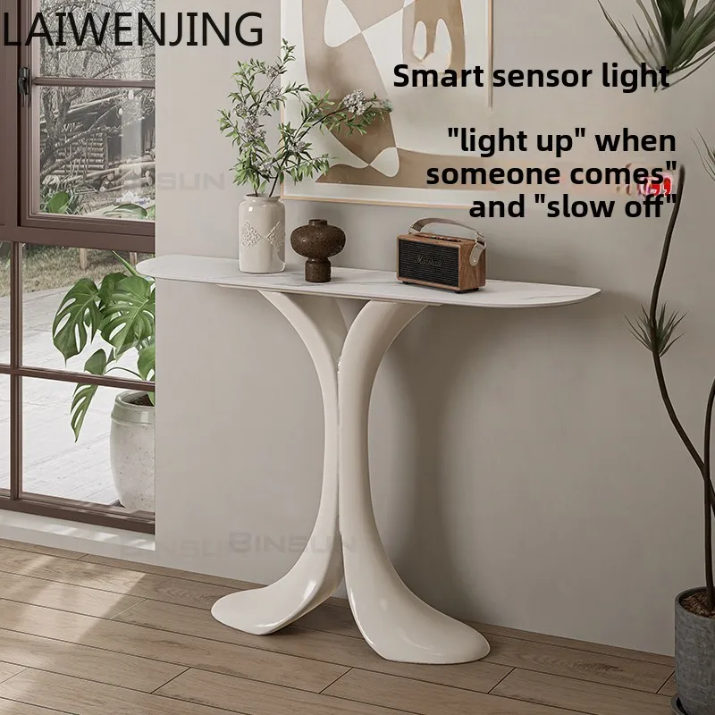 

SGF Dolphin Entrance Table Light Luxury Premium Sense Rock Panel Entrance Table
