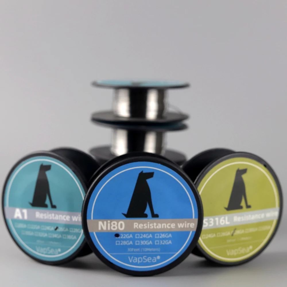 Bobinas fundidas Clapton, resistencias trenzadas Alien KA1 SS316L NI80, alambre para DL RDL MTL, 30 pies, 10 metros