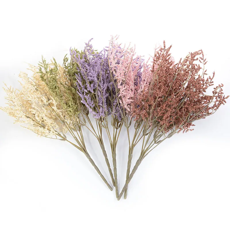 Künstlicher Baby-Atem, Gypsophila-Blumenstrauß, 7 Gabeln, Liebhaber, Gras, PE, Lavendel, Hochzeit, Party, DIY, Weihnachtskranz, Dekoration – Detail 13