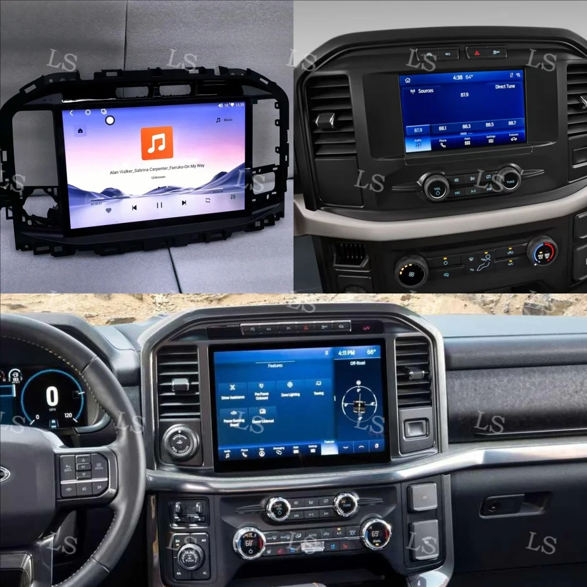 

Android 13 Car Radio Stereo For Ford F150 F-150 2022 2023 2024 Wireless CarPlay & Andriod Auto 13.3" Screen Multimedia Player