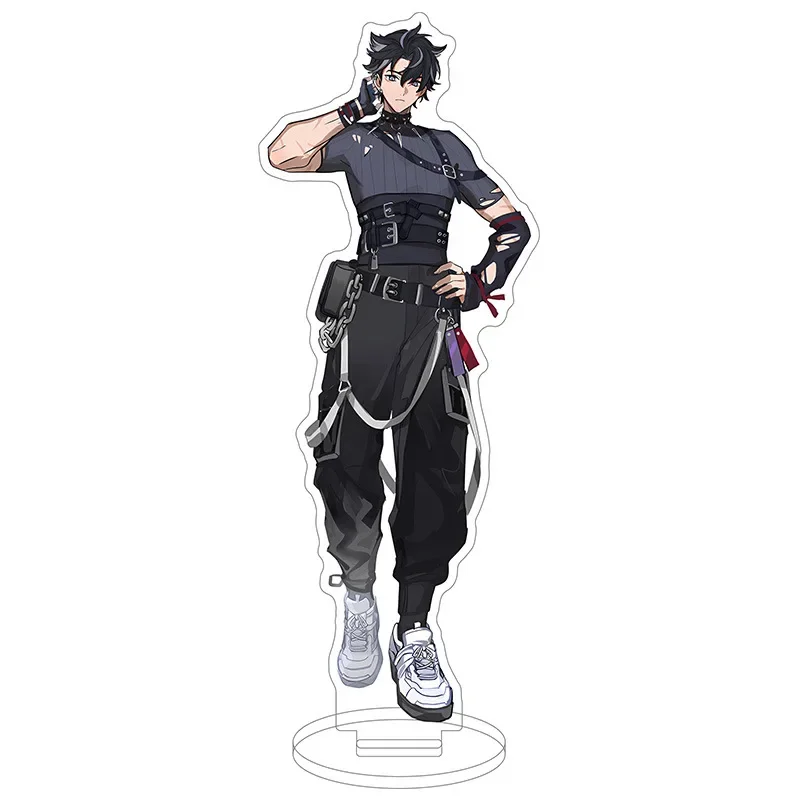 Hot Game Yuanshen Special Agent Acrylic Stand Action Figure Diluc Arlecchino Wanderer Model Plate Desk Decoration Standing Sign view 3