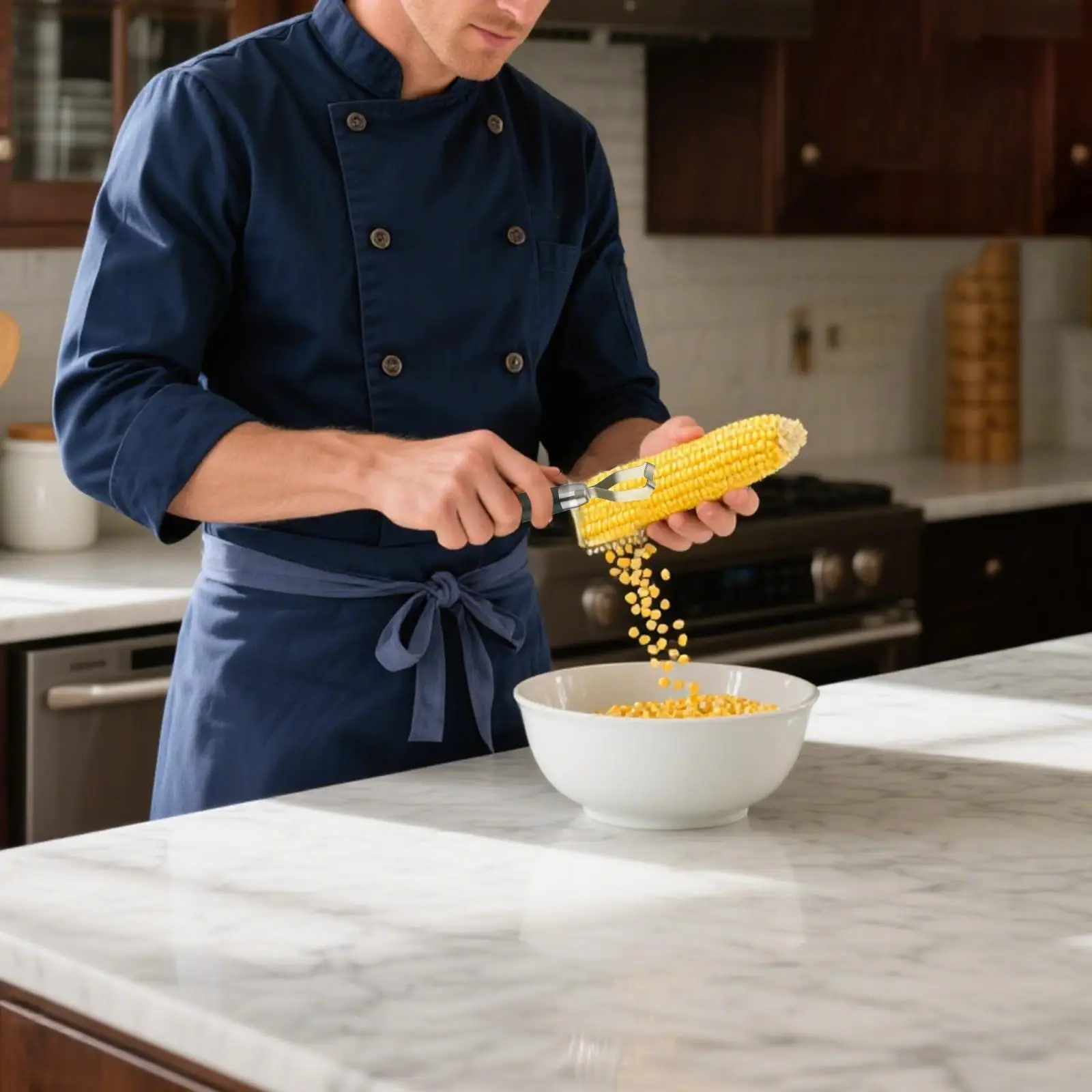 Кукурузная овощечистка в подарок, бытовой многоразовый инструмент для зачистки кукурузы из нержавеющей стали COB для женщин и мужчин, вечерние рестораны, любителей столовой, приготовления пищи