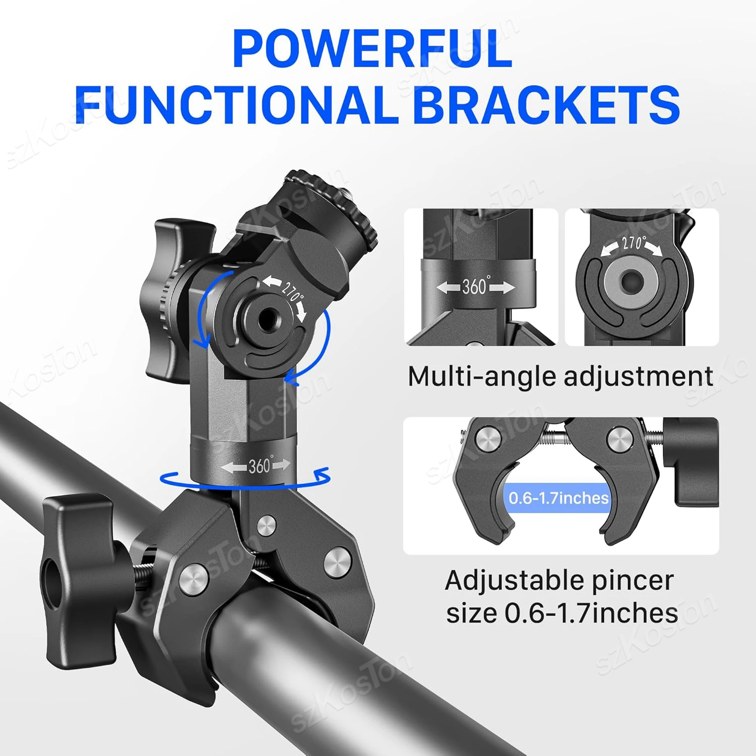 [2025 nuevo] soporte de abrazadera para Starlink Mini (SPX-04176000-501) soporte de fijación ajustable con adaptador para accesorios Starlink Mini