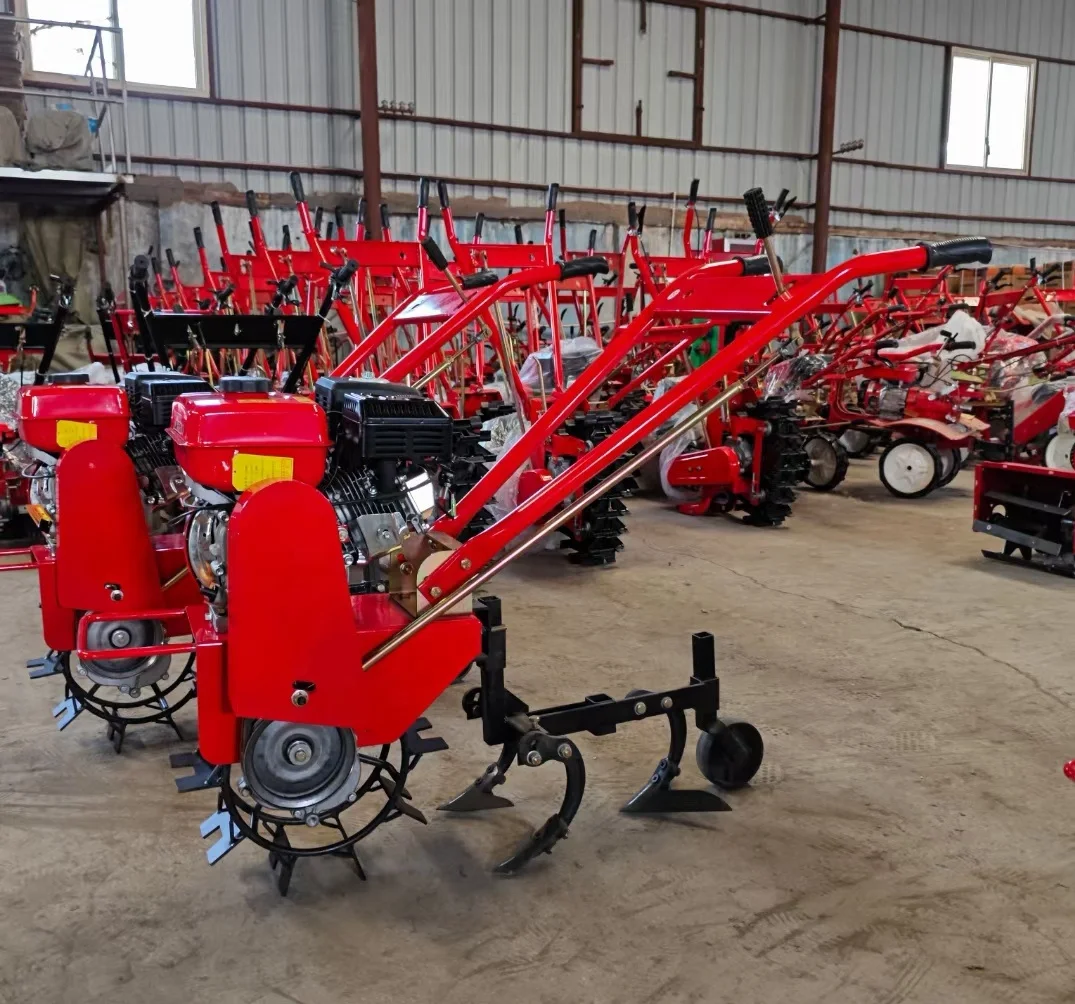 20257HP/170F Benzina Ruota di Ferro Micro Semina Fertilizzazione Mini Motozappa Piccola Erba Multi Coltivatore Macchina per Coltivazione del Suolo
