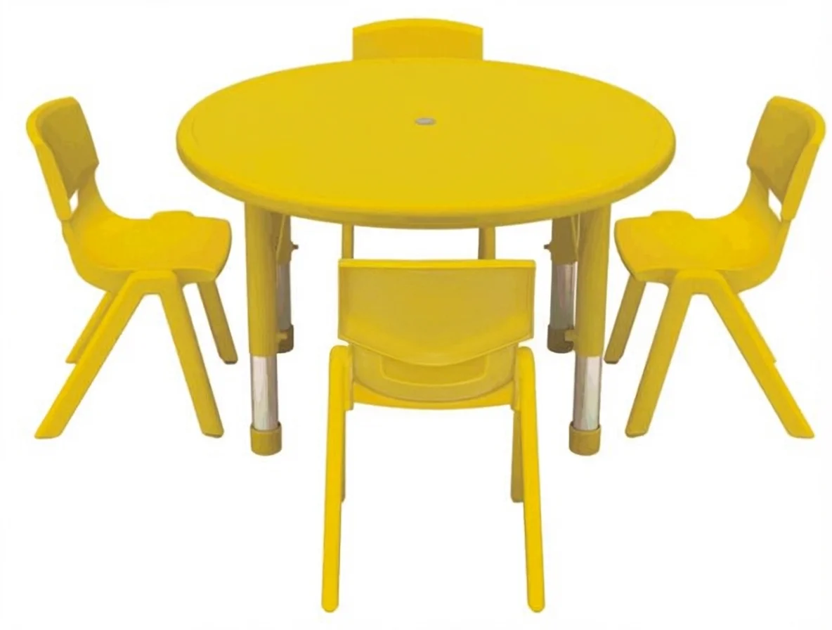 Preschool Furniture Daycare Adjustable Study Table Children Furniture Sets Nursery Desk and Chair Set view 2