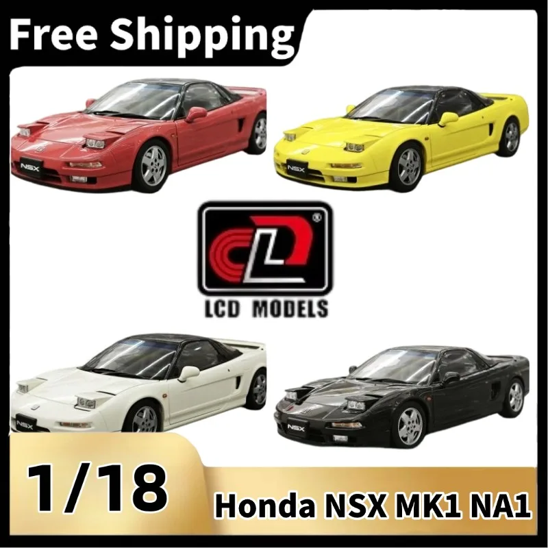 [In Stock]LCD Models 1/18 Diecast Honda NSX MK1 NA1 Sports Car Model, Multiple Color Options, Static Collectible Vehicle