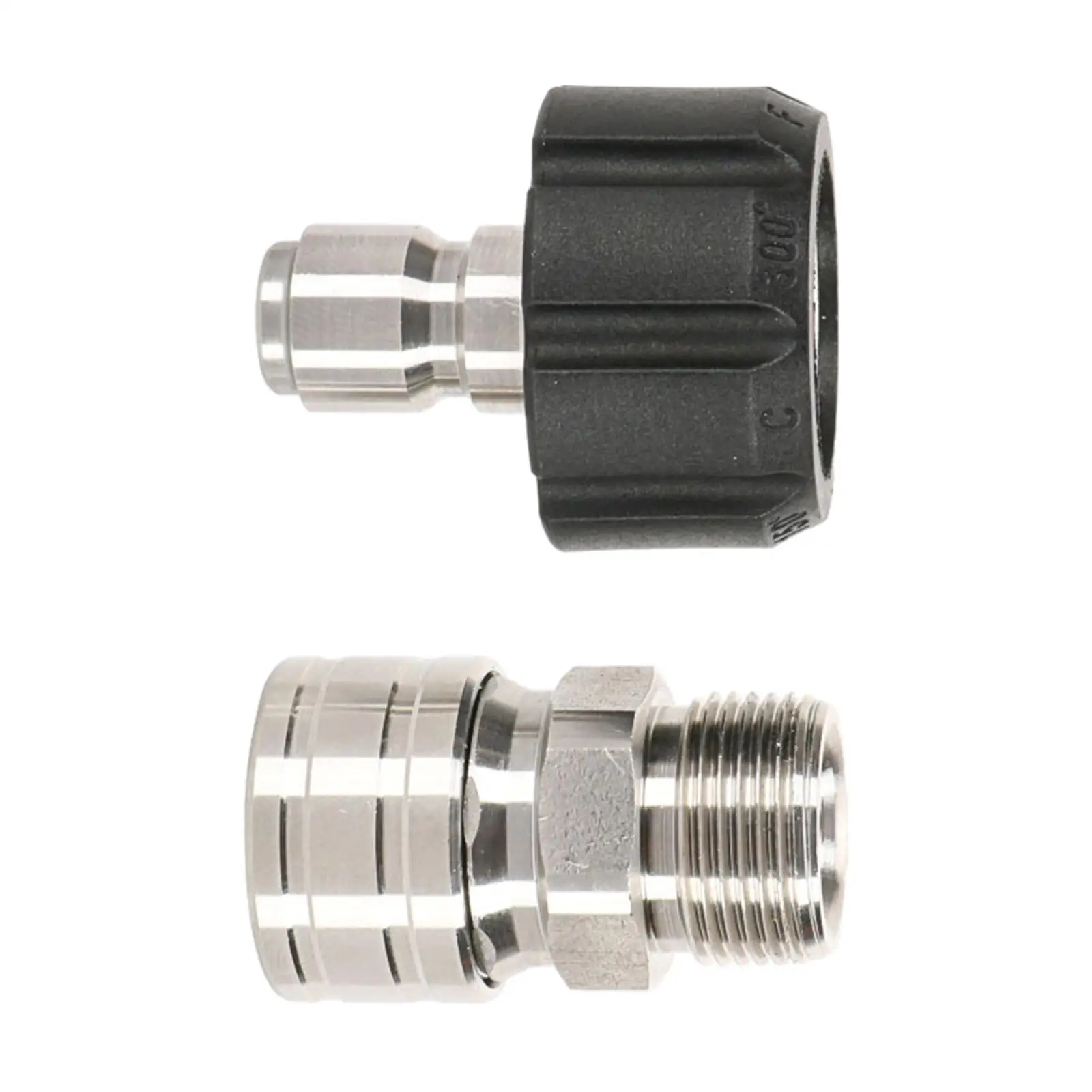 2 Pieces Pressure Washer Adapter (M22-14/15mm) M22 to 3/8'' Quick Connect