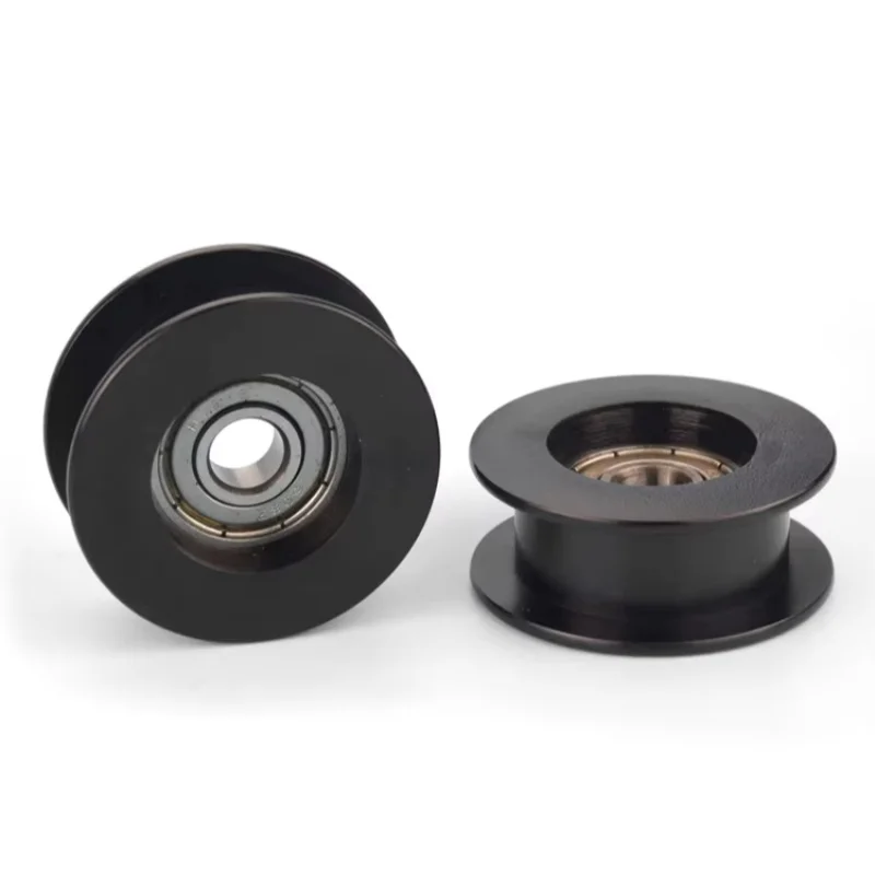 1Pc 8x40x16.5mm  H groove 608zz bearing belt guide wheel plastic wrapped roller suspension wheel pom rolling pulley