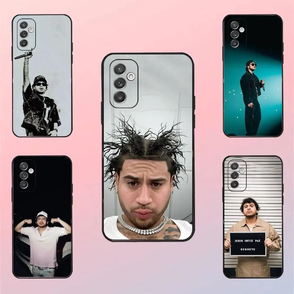 

Rapper JOP Fuerza Regida Phone Case For Samsung S 25,24,23,22,30,21,10,9,Ultra,Plus,Lite,FE,4,5 G Black Soft Case