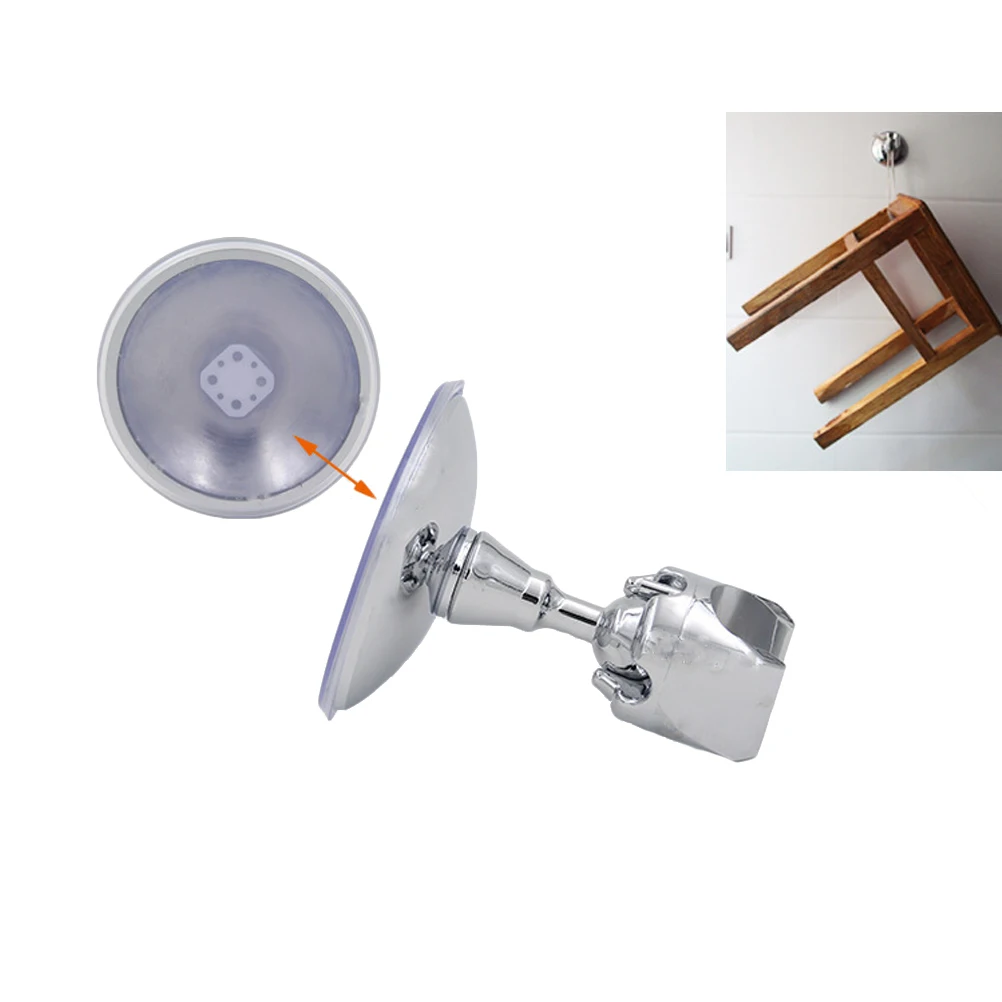 

Sucker Shower Base Handset Holder Adjustable Bathroom Suction Bracket High Quality Polished Chrome Plated Durable Standard