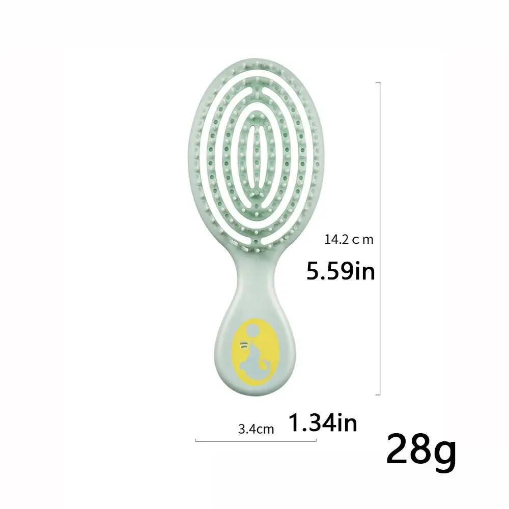 Macaron Air Cushion Comb Hanging Hole Wide Tooth Solid Color Hair Brush Wet and Dry Salon Scalp Massage Comb Hair Accessories