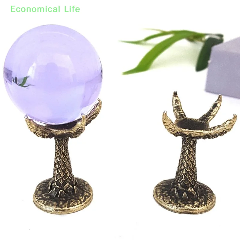 

Dragon Claw Crystal Ball Holder Crystal Ball Base Energy Stone Mineral Raw Stone Display Stand Metal Dragon Home Decor Gifts