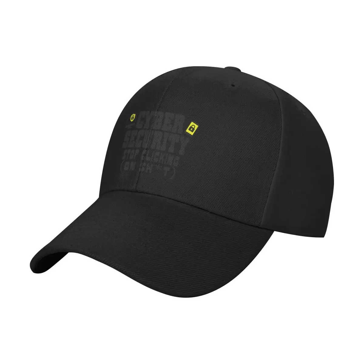Fashion Cyber Security Don T Click IT Hacker baseball cap Protects The Forehead Cap Male