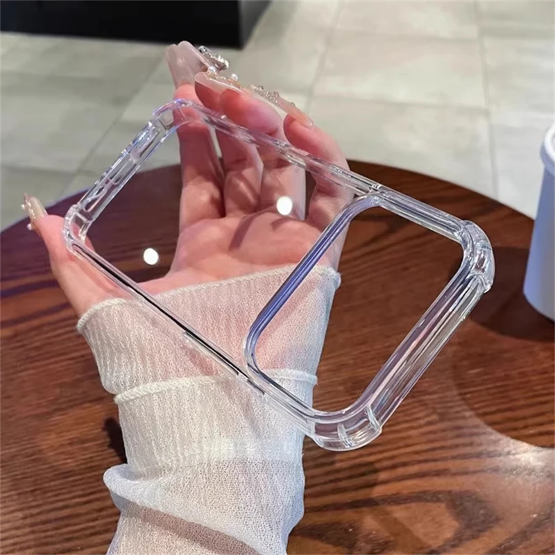 Luxury Transparent Acrylic Shockproof Case for iPhone 17 Air