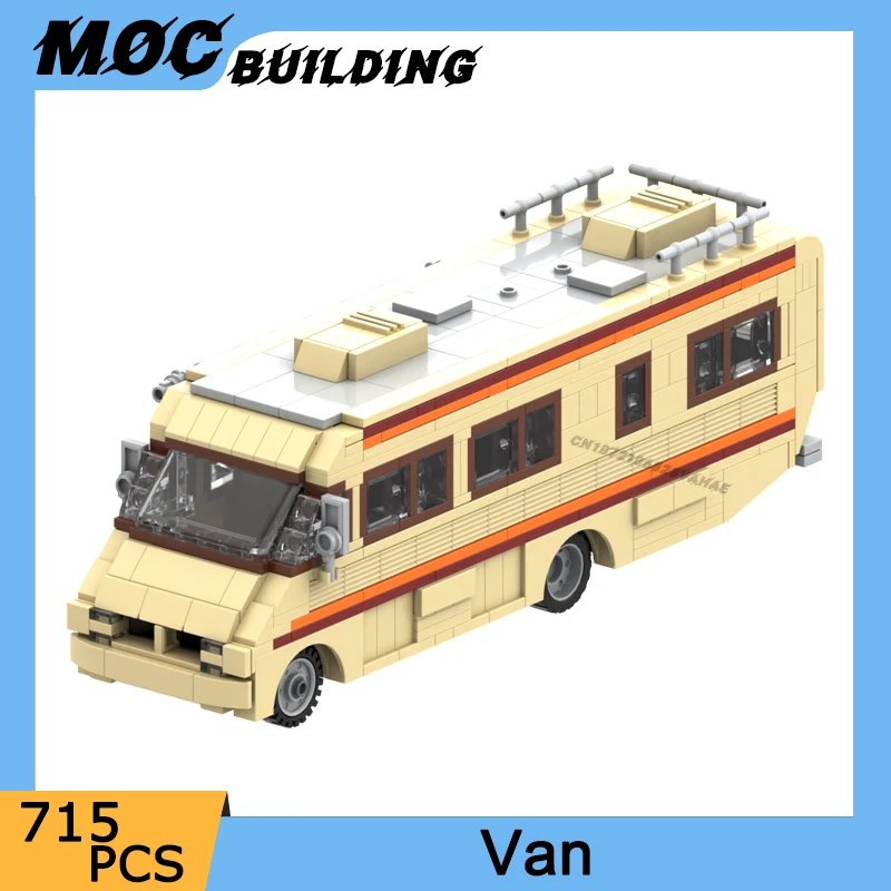 

MOC Classic Movie Breaking Van Model Building Blocks Bus Vehicle DIY Assemble Creative Ideas Car Bricks Educational Toys Gifts