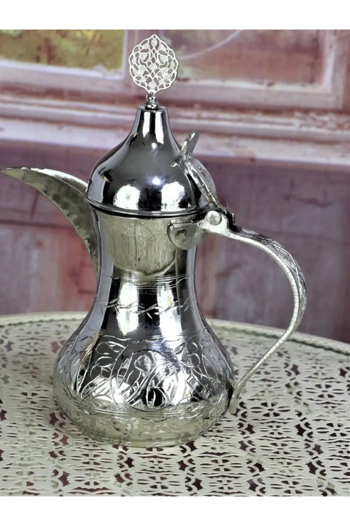 

DOLBOVI Mırra copper arabic teapot milk large size 1,3 Lt Cooper Tea Pots Handmade