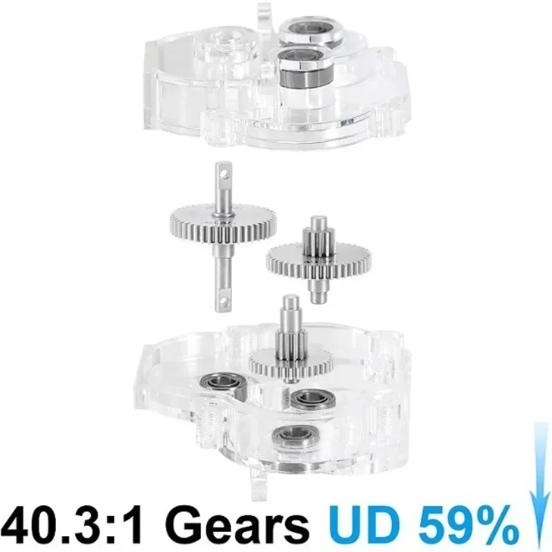 1/18 TRX4M RC 크롤러 자동차 업그레이드 부품 금속 변속기 기어 박스 기어박스 하우징