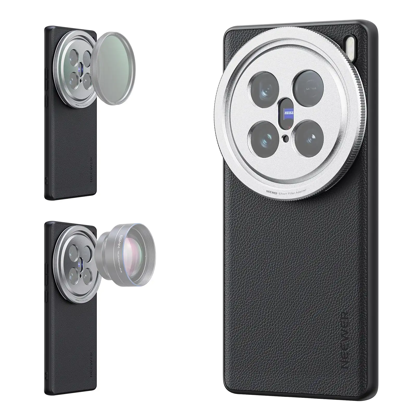 

NEEWER Protective Phone Case with 17mm Lens Mount 67mm Filter Adapter For VIVO X100 Ultra and VIVO X200 Ultra/Pro