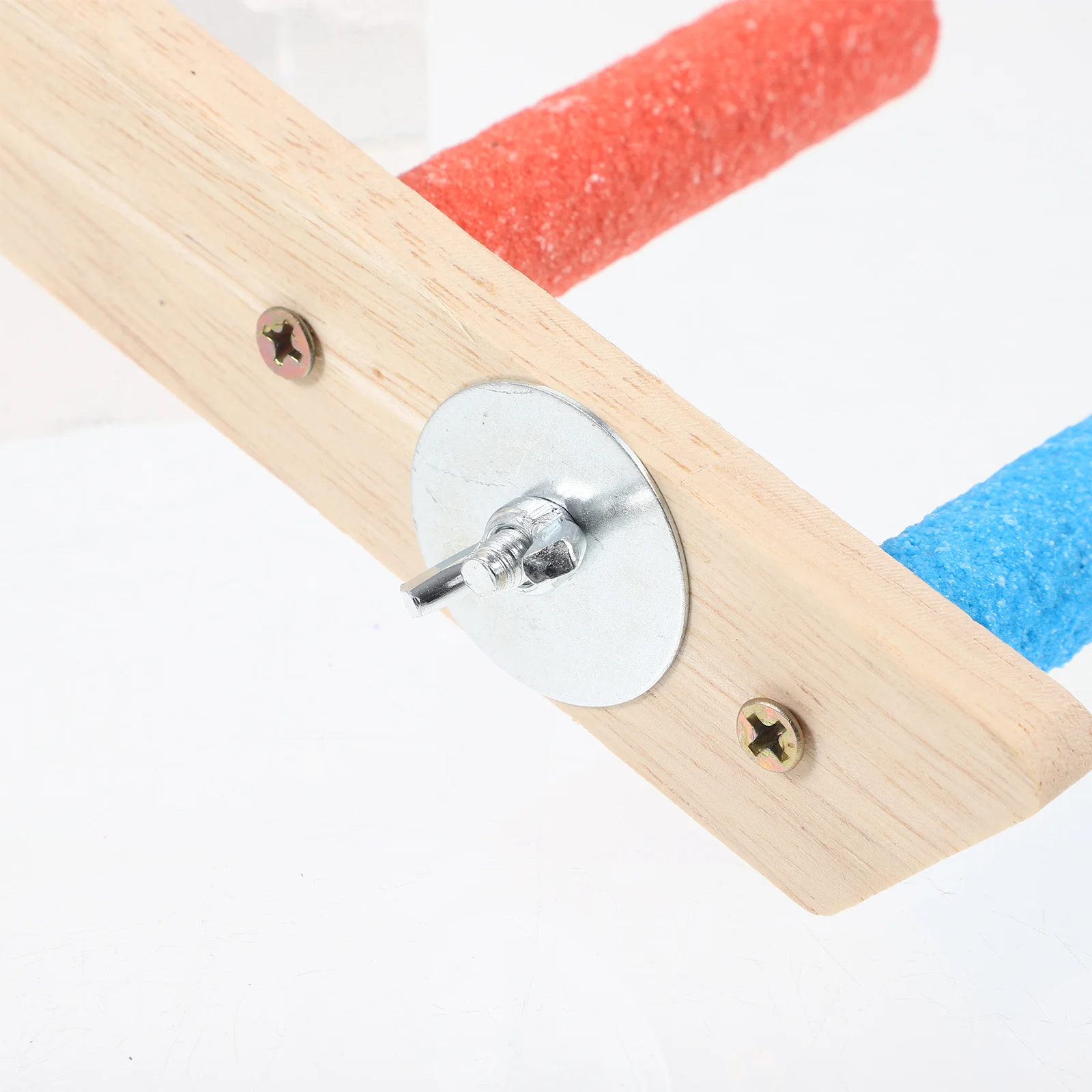 

Multi-Tiered Parrot Ladder Wooden Bird Climbing Step Ladder Durable Pet Stand Perch Accessory Parrot Bird Cage Accessories