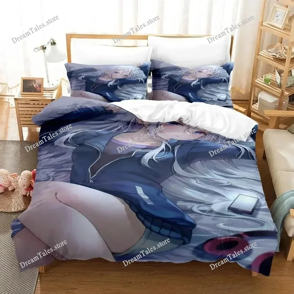 3D Printed Anime Yoisaki Kanade Bedding Set Boys Girls Twin Queen Size Duvet Cover Pillowcase Bed Kids Adult Home Textileextile