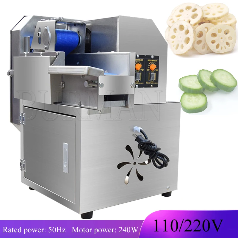 

Automatic Vegetable Cutter Machine Multi-function Commercial Electric Slicer 120-350KG/H