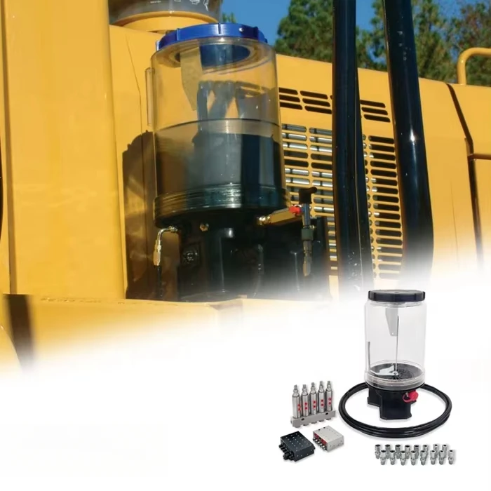 Central automatic grease lubrication system 24vdc track maintenance automatic electrical grease lubrication pump for excavator