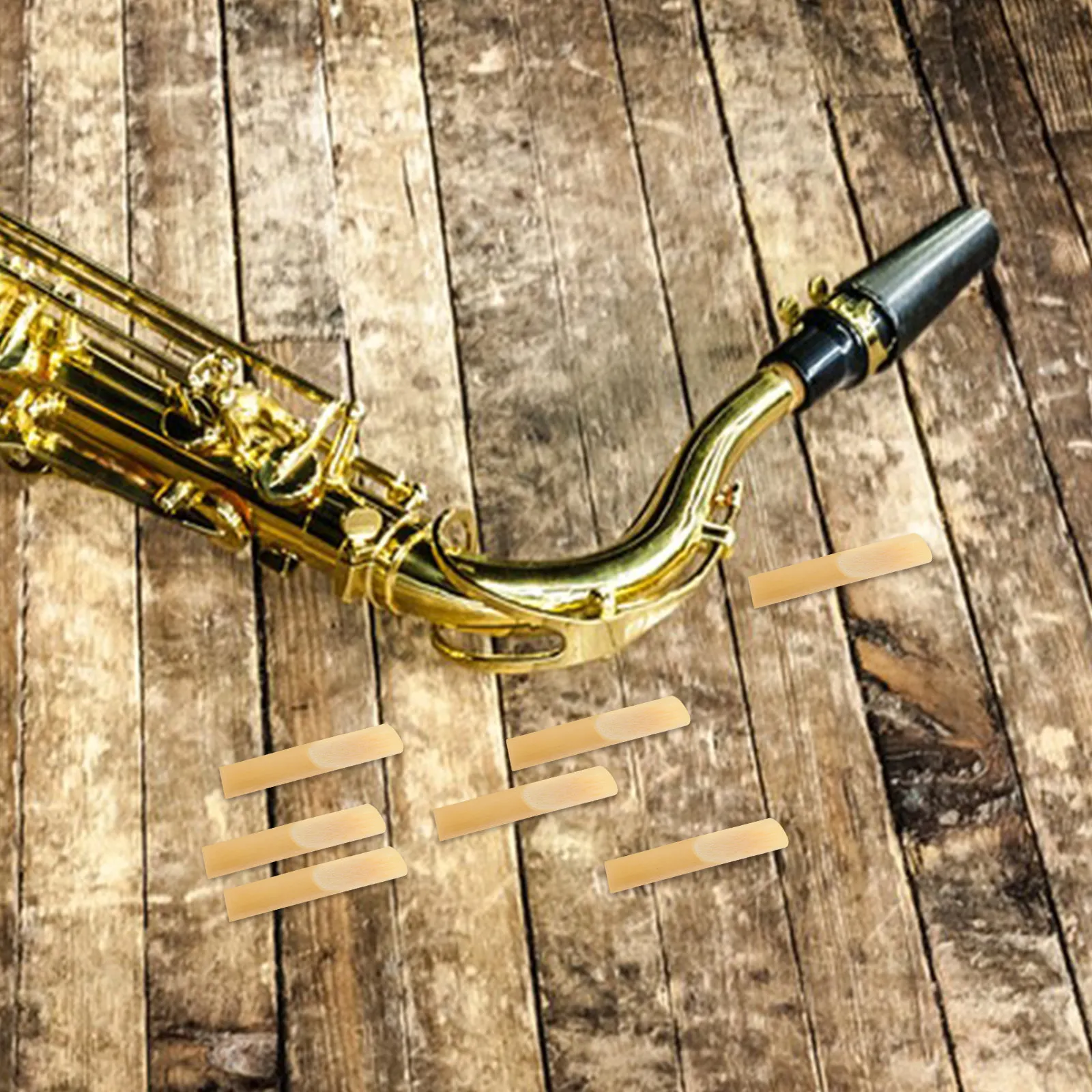 Alto Saxophone Reeds 10 Pack Strength 1 Point 5 Handmade Burr Free Thin Tip for Beginners and Professionals