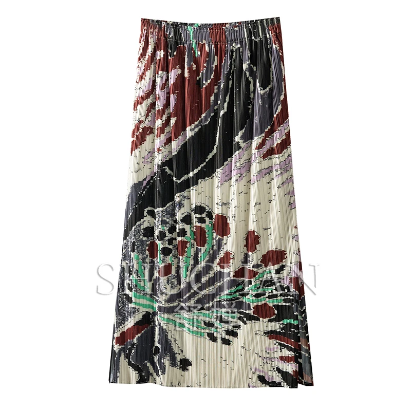 

Elegant Skirt Female Korean Fashion Clothing Faldas Mujer Moda 2024 Summer Polyester Faldas Ajustadas Long Skirts for Women