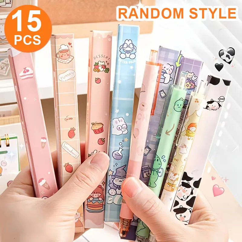 15 Single Gel Pens in a Blind Box, Suitable for Students, Office Use, Business, Note-Taking, and Other Needs, Office Supplies, School Supplies, Stationery Set, Back-To-School Season