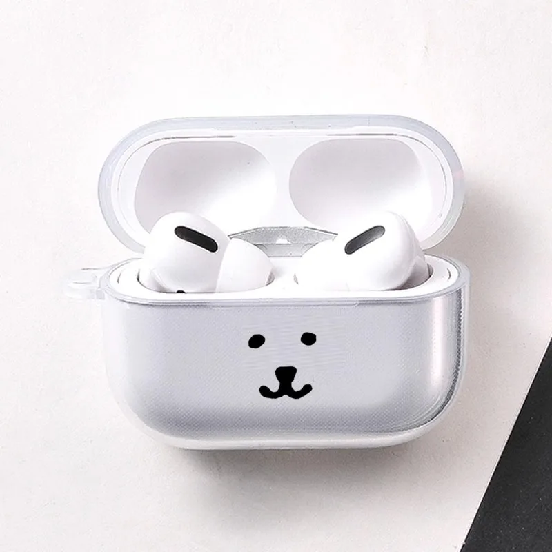 حافظة حماية جديدة لسماعات الأذن على شكل الدب الكرتوني مناسبة لأجهزة Airpods Pro 3/4 Apple Bluetooth 1/2
