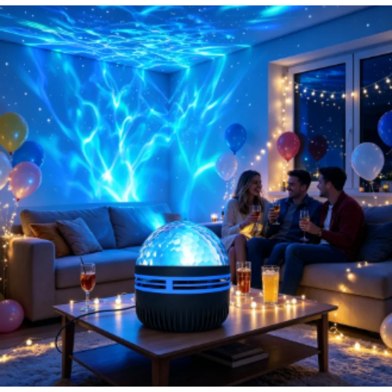 Projector Night Light LED Lights, Galaxy Star with Remote Control, USB Plug-in RGB 7 Modes Starry Sky for Bedroom Party Bar