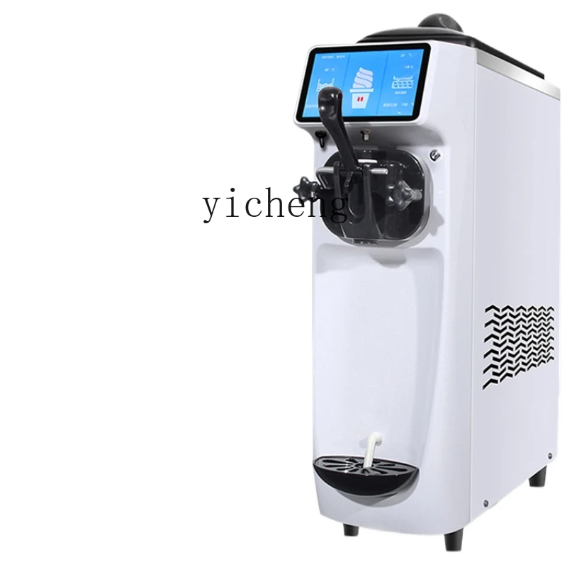 Zk commercial ice cream machine, small ice cream cone machine, automatic desktop ice cream machine, seven days free of cleaning.