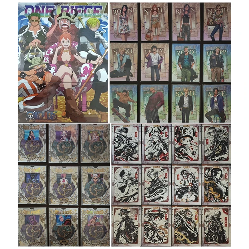 Anime One Piece SZR SLP SHR SSP Set of Cards Luffy Zoro Nami Hancock Collection Cards Christmas Birthday Gifts Children's Toys