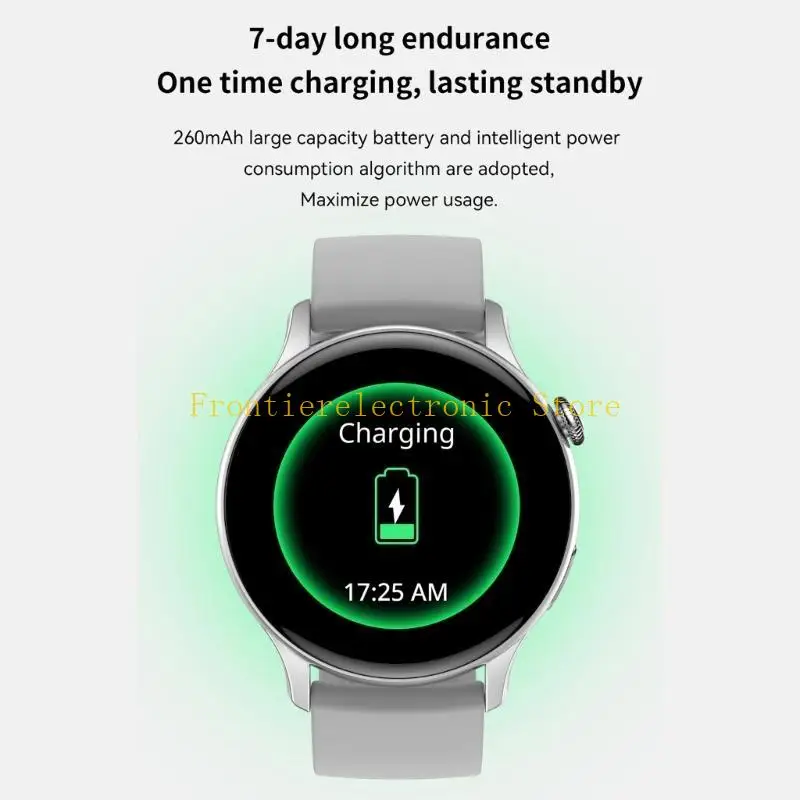 G8DB 스마트 시계, HK85 피트니스 트래커 방수, 모니터 단계 칼로리 카운터, 1.43인치 화면 스마트워치 피트니스 시계