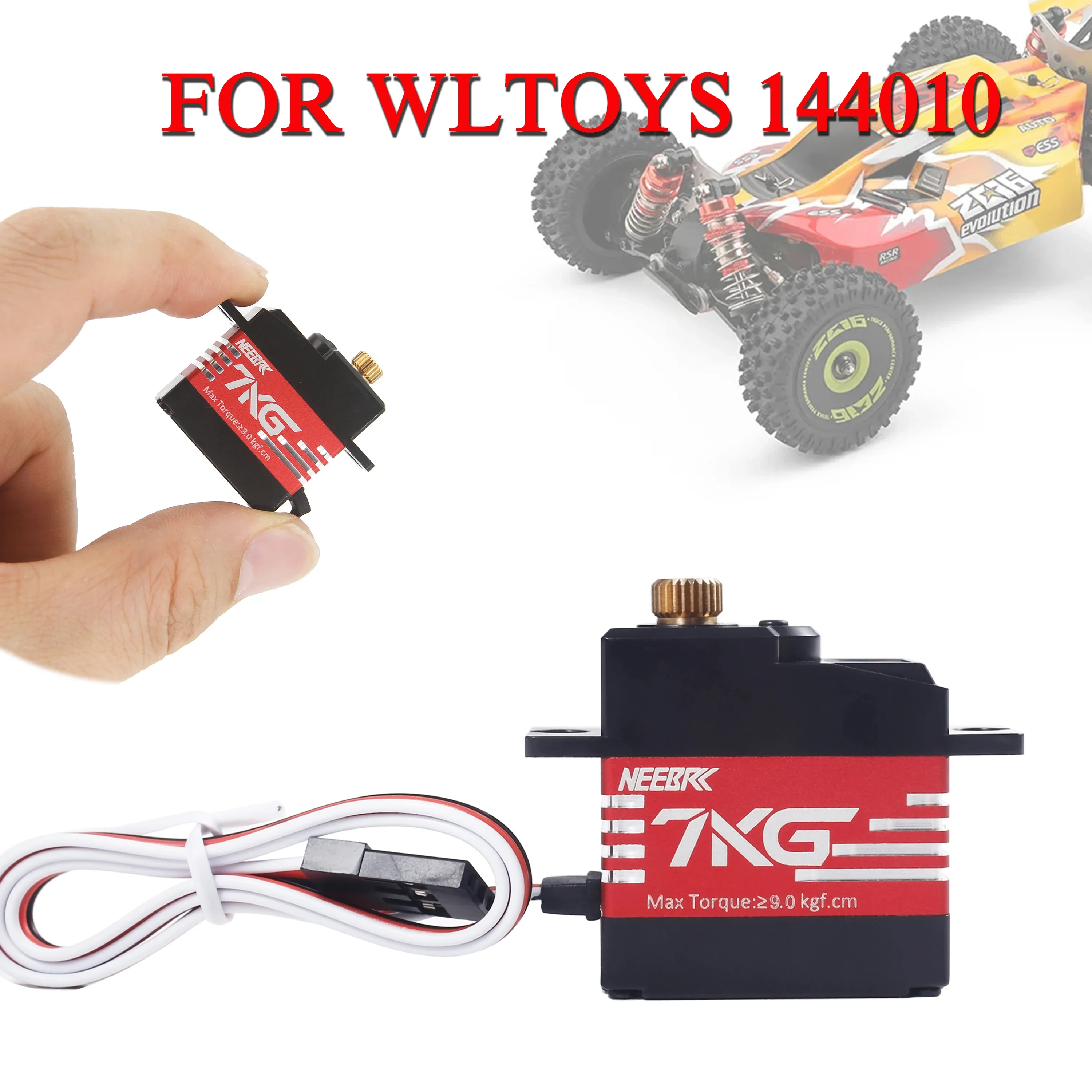 1/5/10 pezzi NEEBRC 7KG impermeabile 21G custodia ingranaggi in metallo Micro Servo per 1/18 1/16 RC Car Wltoys 144010   MJX Iper Go 14209 14210