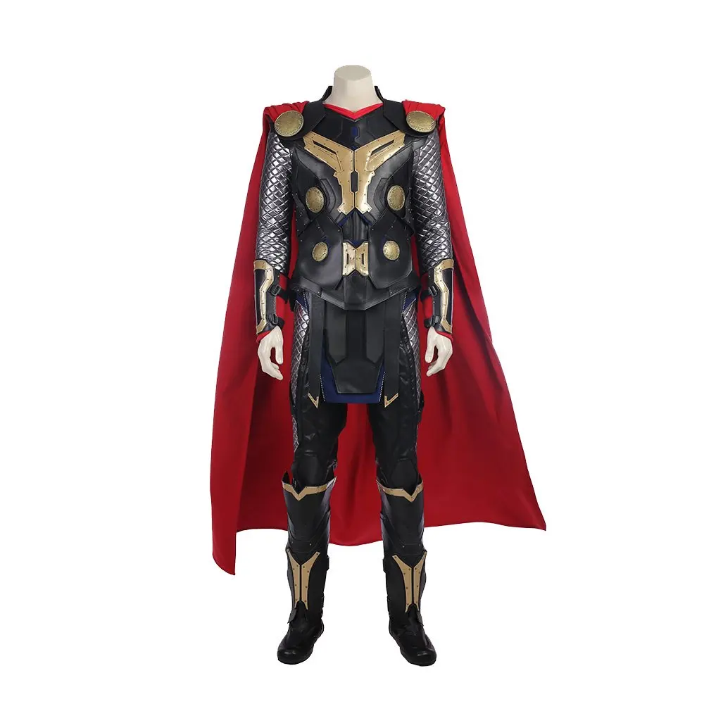 

Superhero Thor Love and Thunder Cosplay Costume for Adult Men Armor Props with Cape Halloween Carnival Role Play Full Suit