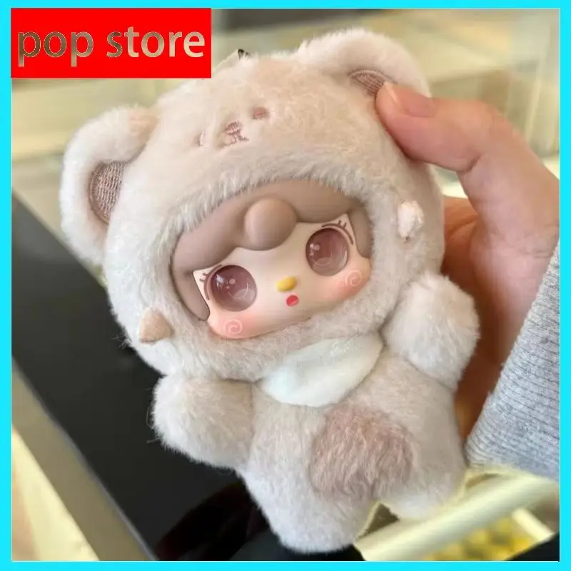Yooki – boîte aveugle de 4e génération, 6 pièces, série de petits ours, jouets en peluche, poupée exquise, porte-clés, sac à dos, pendentif mystère