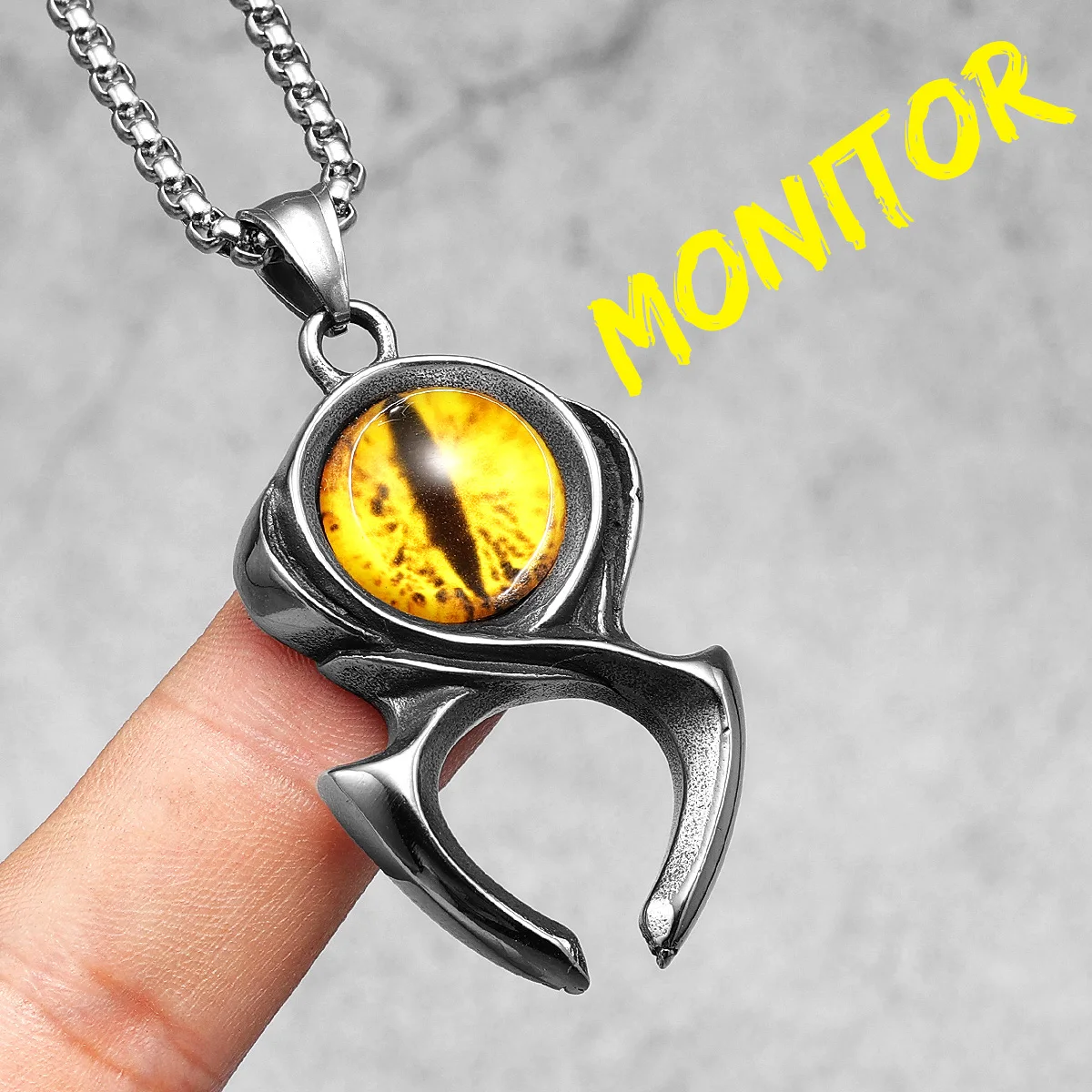 Collana Uomo Donna Con Pendente Maria In Acciaio Inossidabile - Catena 70 Cm Stile Punk Hip Hop Vintage - Gioiello Regalo