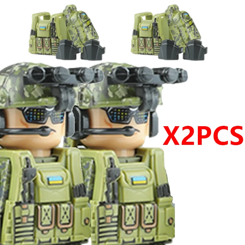 Militär Russland Spezialeinheiten SWAT Bausteine Deutscher KSK US Stadtpolizei Armee Angriffssoldat Figur Waffen Bausteine Spielzeug