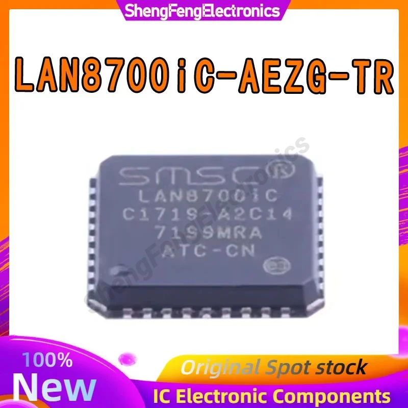 5PCS LAN8700iC-AEZG-TR LAN8700iC-AEZG LAN8700iC LAN8700 LAN IC Chip QFN-36 in Stock 100% New Origin