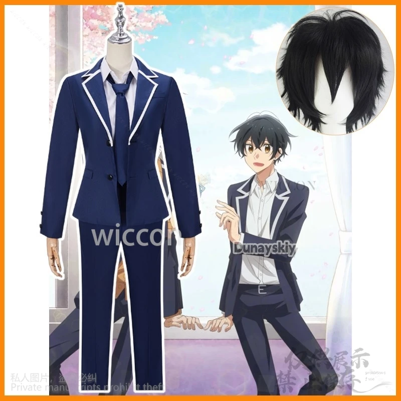 Anime Sasaki And Miyano Cosplay Miyano Yoshikazu Costume DK School Uniform Suit Wigs For Man Halloween Christmas Customized