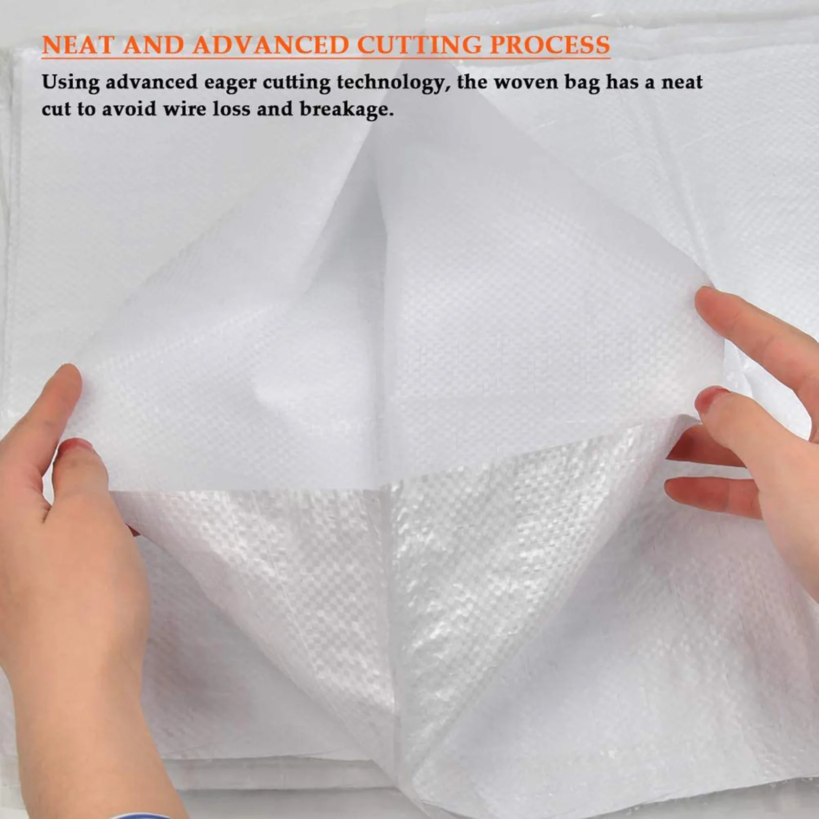 White Empty Sandbags Woven Polypropylene Heavy Duty Sand bags for Flooding 10Bag