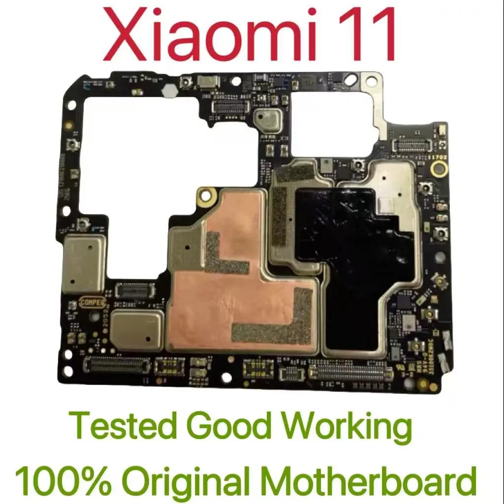 Global Version Original Unlocked Motherboard for Xiaomi 11  Good Work Fully Tested Circuit Plate Main Logic Board for Xiaomi 11