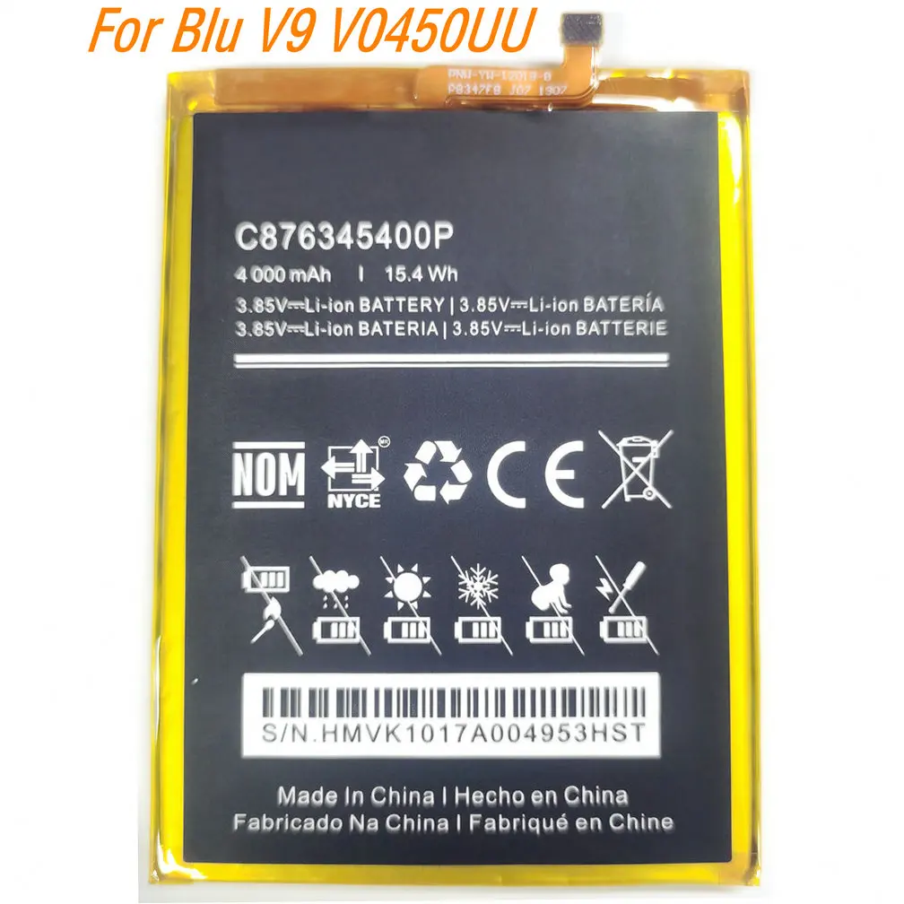 

3.85V 15.4Wh C876345400P Replacement Li-ion Battery For Blu V9 V0450UU Mobile Phone