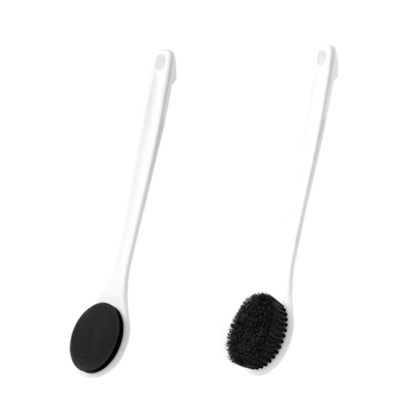 Lotion Applicator Body Wash Brush Padded Brush with Long Reach Handle Self Application for Back Feet Skin Cream Sunscreen