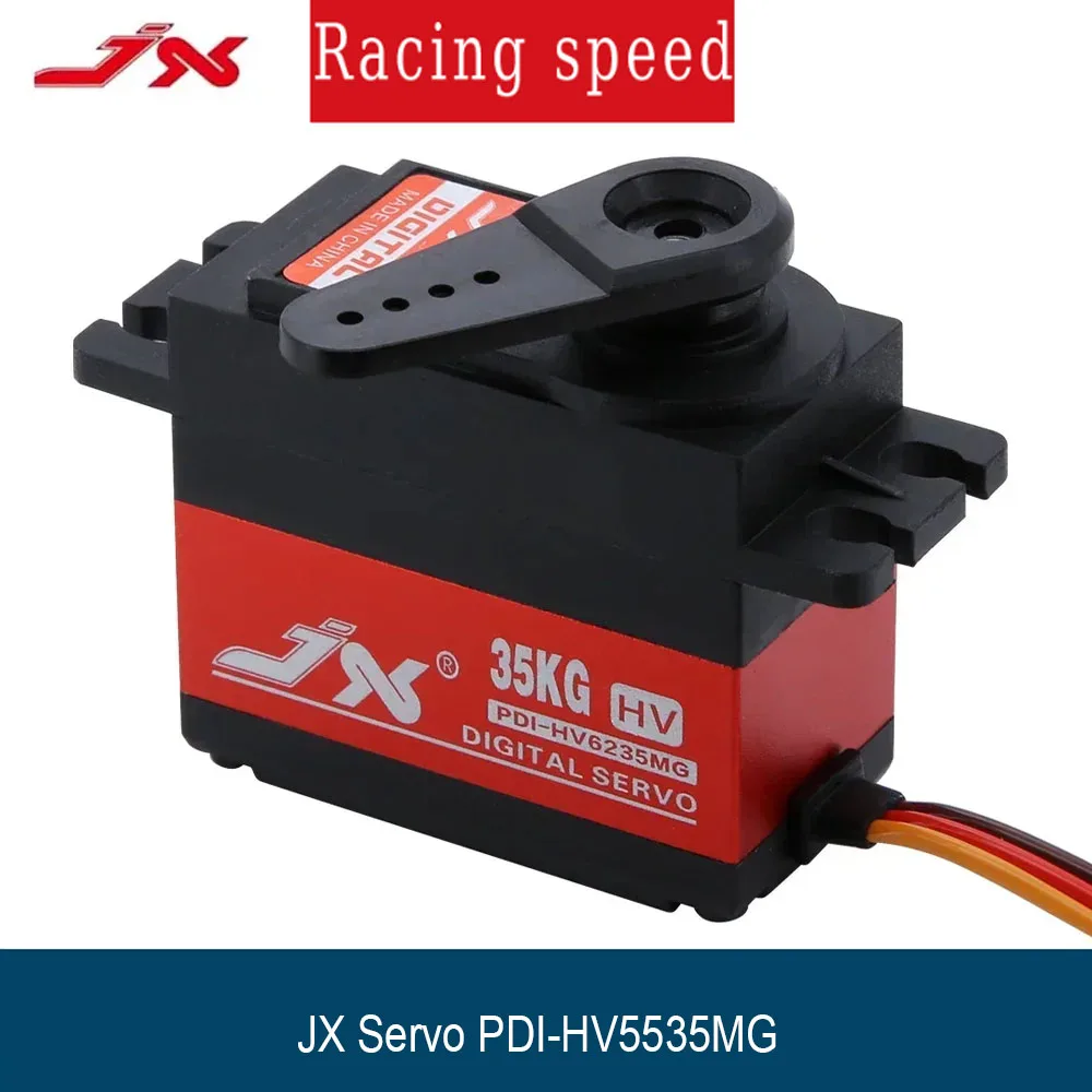 เซอร์โว JX PDI HV6235MG 35 กก. 8 4V 0.16 วินาที เซอร์โวดิจิตอลเกียร์โลหะความแม่นยำสูง สำหรับรถบังคับวิทยุ แขนหุ่นยนต์ เครื่องบิน และการใช้งานอื่นๆ