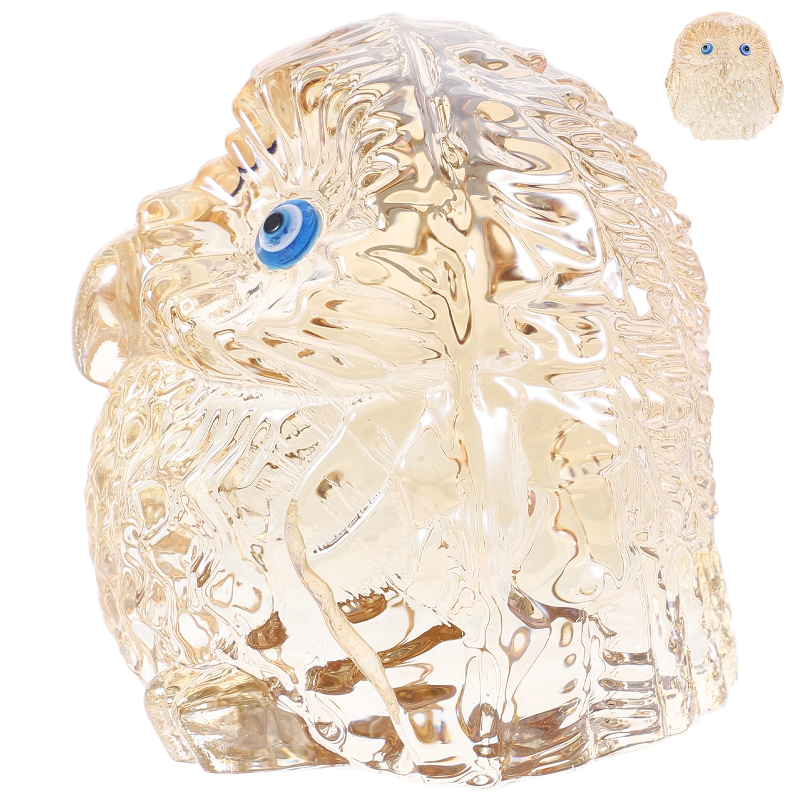 

Decoration Owl Ornament Little Mini Statue Home Simulation Crystal Prop Figurine