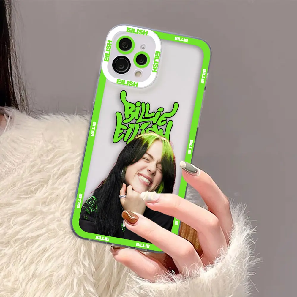 Singer B-Billies E-Eilishs Clear Phone Case For Xiaomi 15 15T POCO X7 X6 X5 X4 X3 NFC GT F3 F5 M7 M4 M3 11 11T LITE Case Cover
