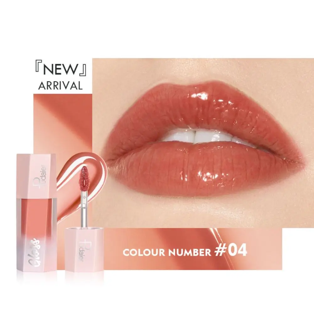 Elegant 8 Color Water Lipgloss Plump Waterproof Lip Glaze Moisturizing Long Lasting Liquid Lipstick Women